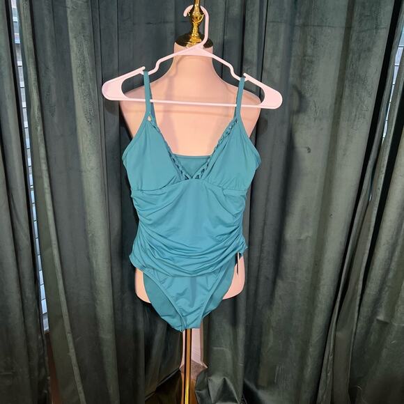 Bleu Rod Beattie Teal One Piece Swimsuit - Picture 1 of 3
